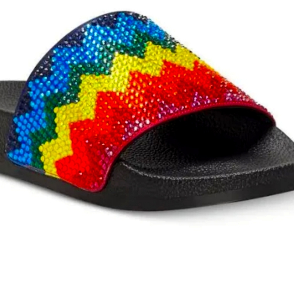 Brand new Inc Rhinestone Rainbow slide
